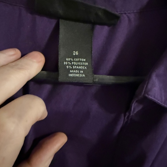 Purple Button-Up Shirt - Picture 2 of 3